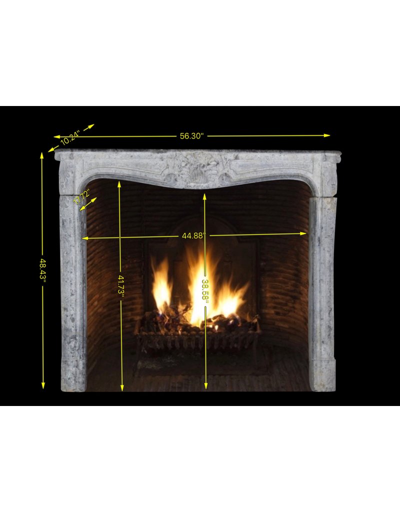 French Rustic Feeling Fireplace Surround