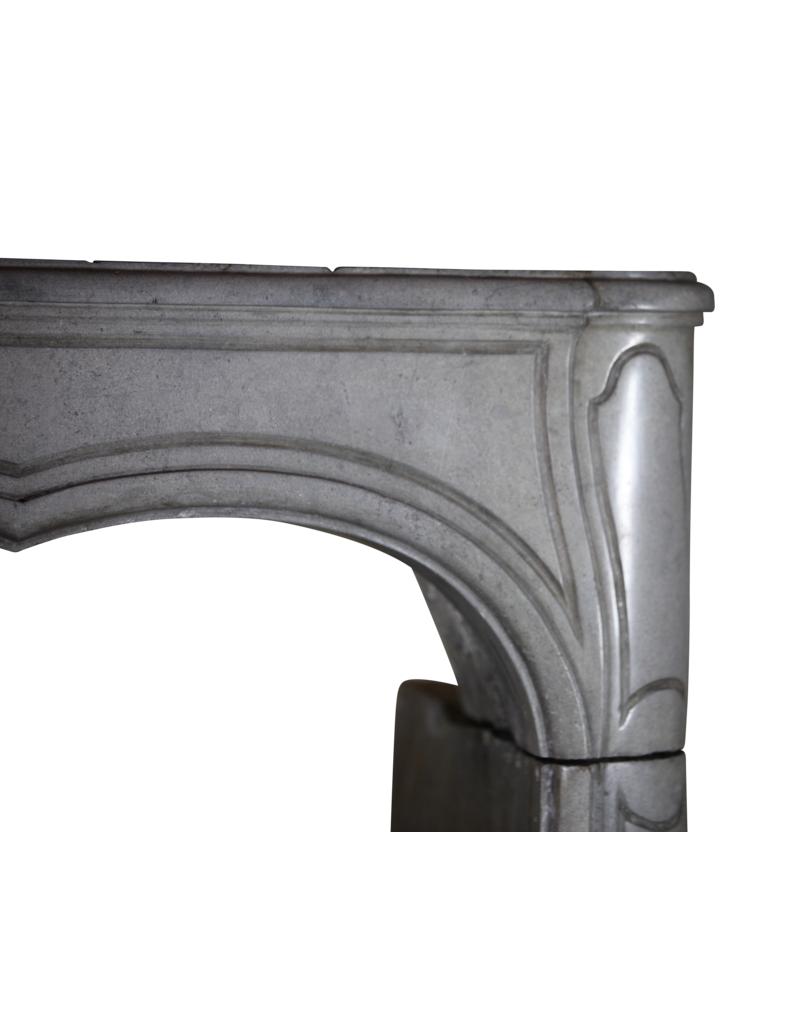 French Bicolor Hard Stone Fireplace Surround