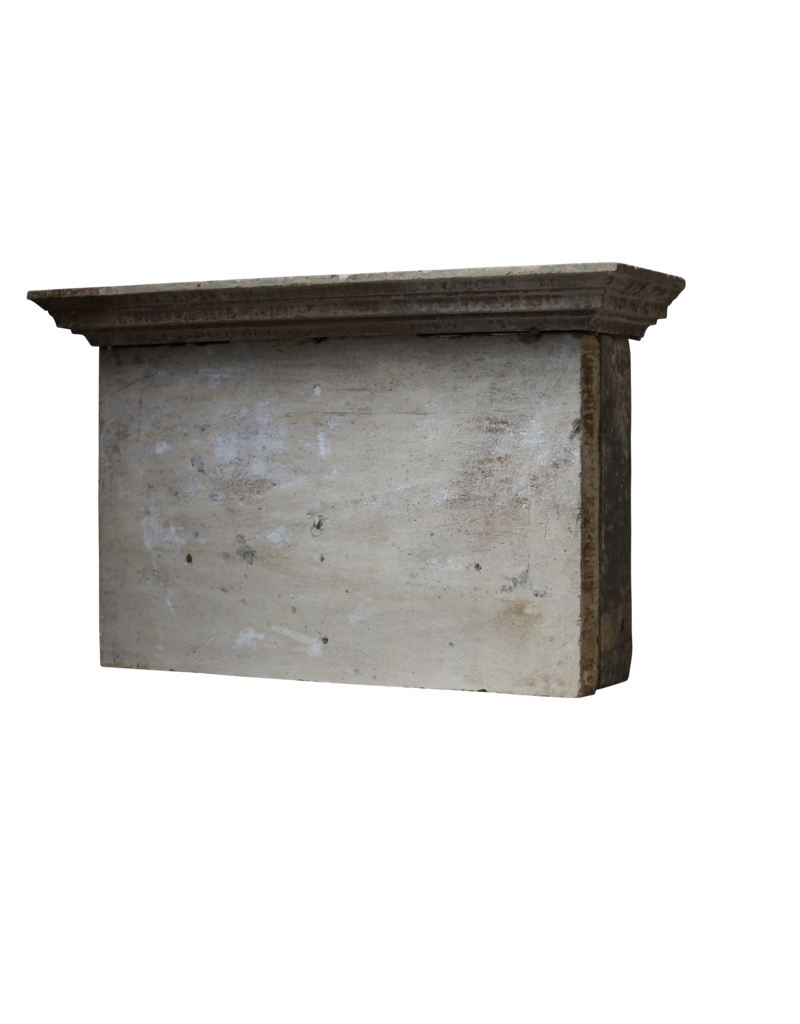 Maison Leon Van den Bogaert French Rustic Limestone Fireplace Surround