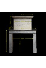 Francés Rústico De Piedra Caliza Chimenea Surround