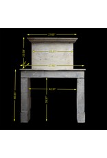 Francés Rústico De Piedra Caliza Chimenea Surround