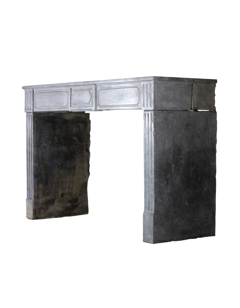 Classic French Bicolor Vintage Fireplace Surround