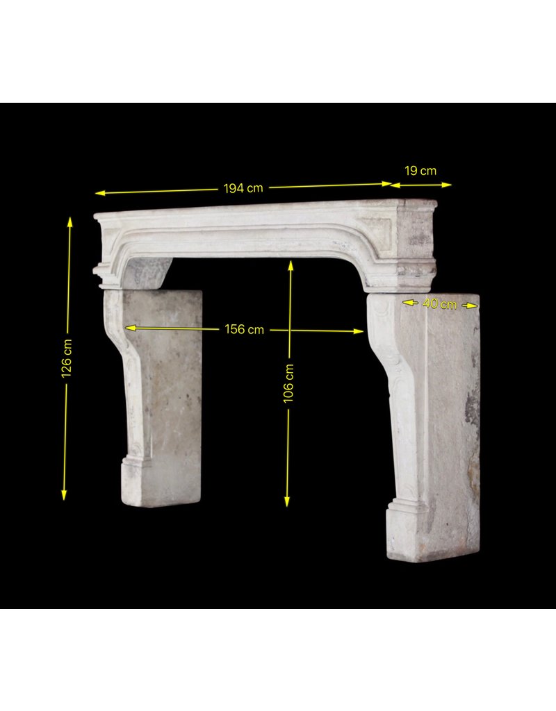 Gran Clásico Francés Del País De La Piedra Caliza Chimenea Surround