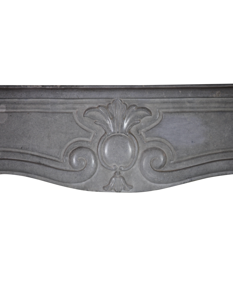 French Bicolor Hard Stone Fireplace Surround