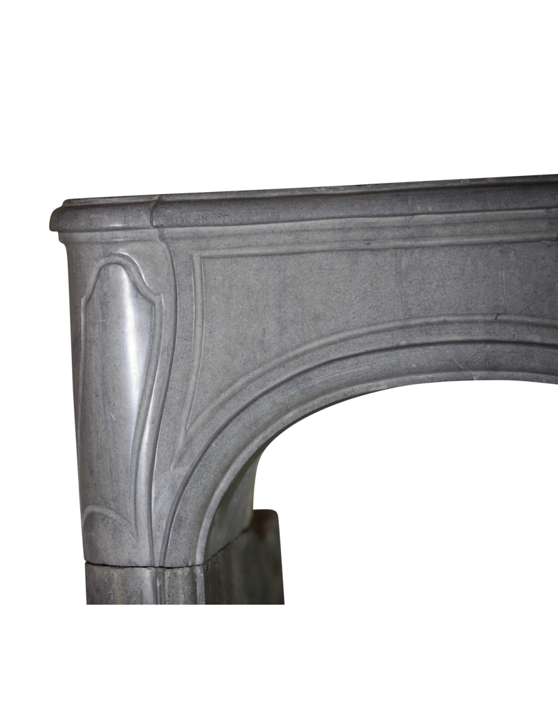 French Bicolor Hard Stone Fireplace Surround