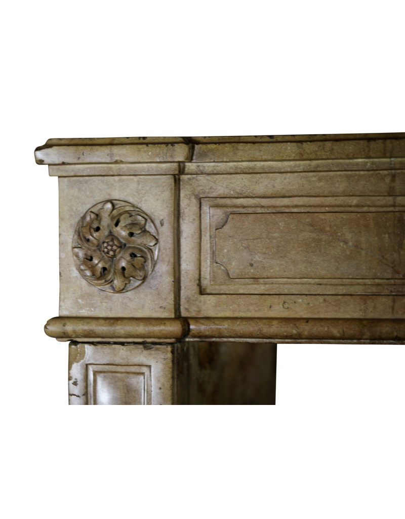 Maison Leon Van den Bogaert Chic French Antique Fireplace Surround