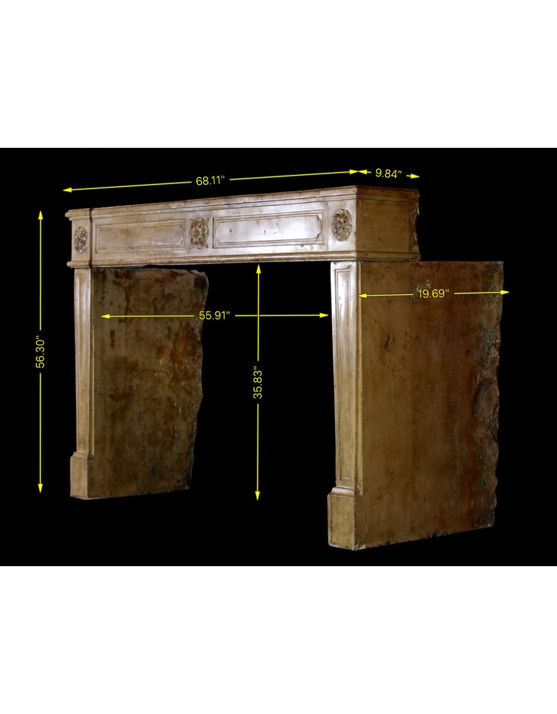 Maison Leon Van den Bogaert Elegante antike französische Kaminumrandung