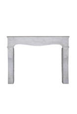 French White Carrara Marble Fireplace Surround