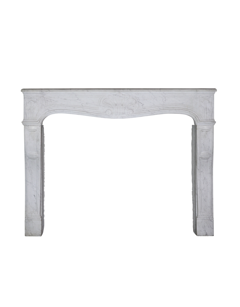 French White Carrara Marble Fireplace Surround