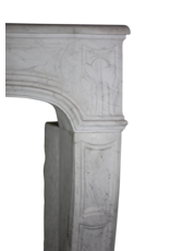 French White Carrara Marble Fireplace Surround