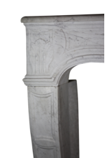 French White Carrara Marble Fireplace Surround