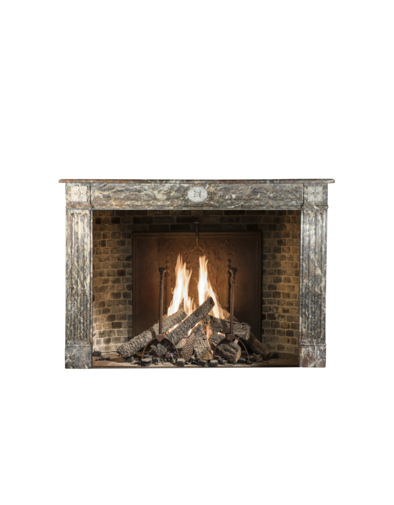 Classic Belgian Marble Antique Fireplace Surround