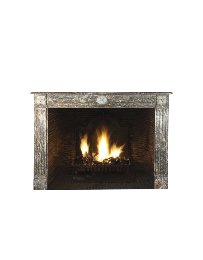 Classic Belgian Marble Antique Fireplace Surround