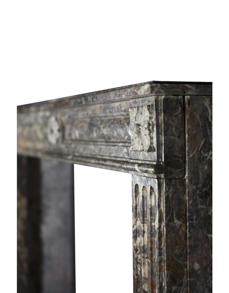 Classic Belgian Marble Antique Fireplace Surround