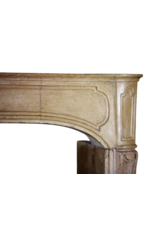 Maison Leon Van den Bogaert Elegante antike französische Kaminumrandung aus Stein
