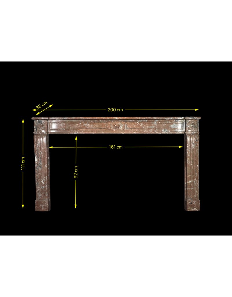 Large Conversion De Cheminée Classique Belge