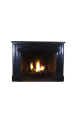 Maison Leon Van den Bogaert Black Belgian Marble Vintage Fireplace Surround