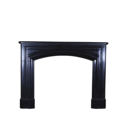 Black Belgian Marble Vintage Fireplace Surround