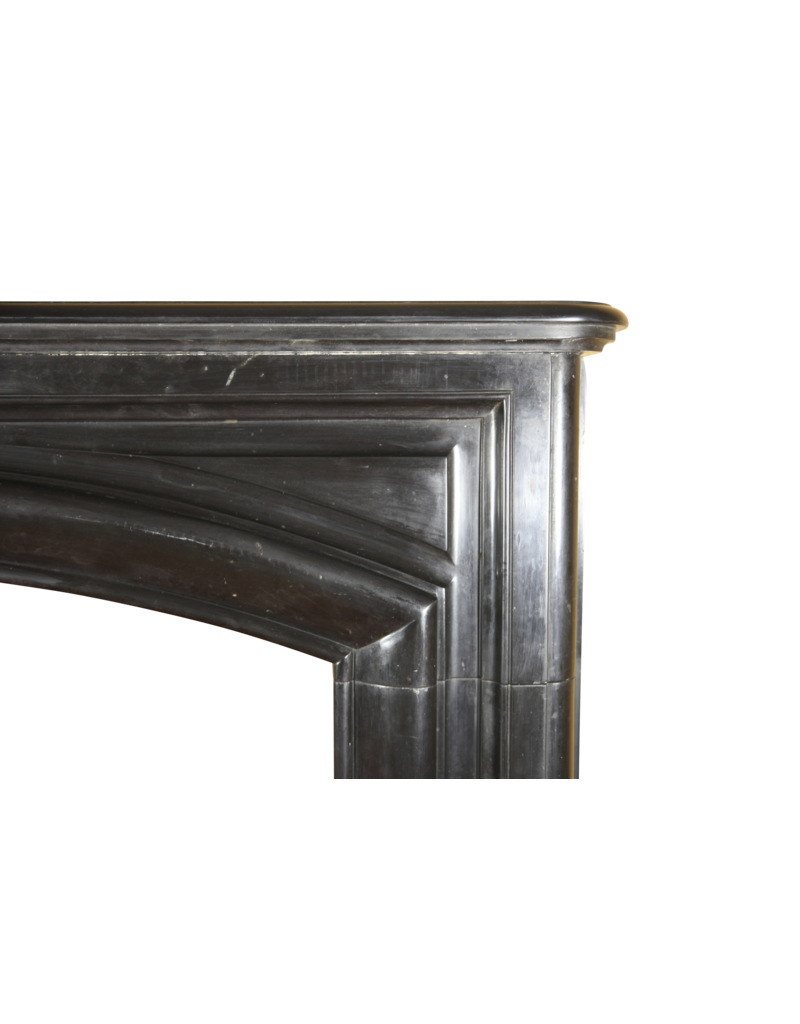 Black Belgian Marble Vintage Fireplace Surround