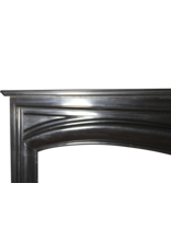 Maison Leon Van den Bogaert Black Belgian Marble Vintage Fireplace Surround