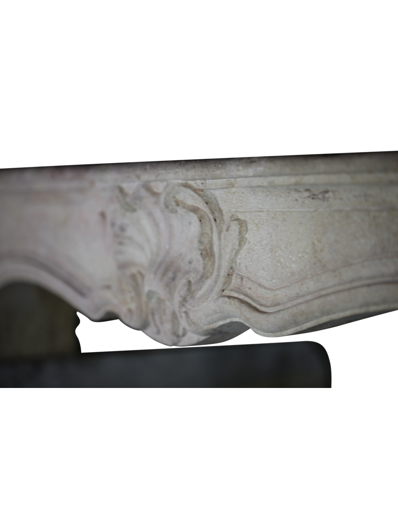Maison Leon Van den Bogaert Klassische Kaminumrandung aus zweifarbigem Kalkstein