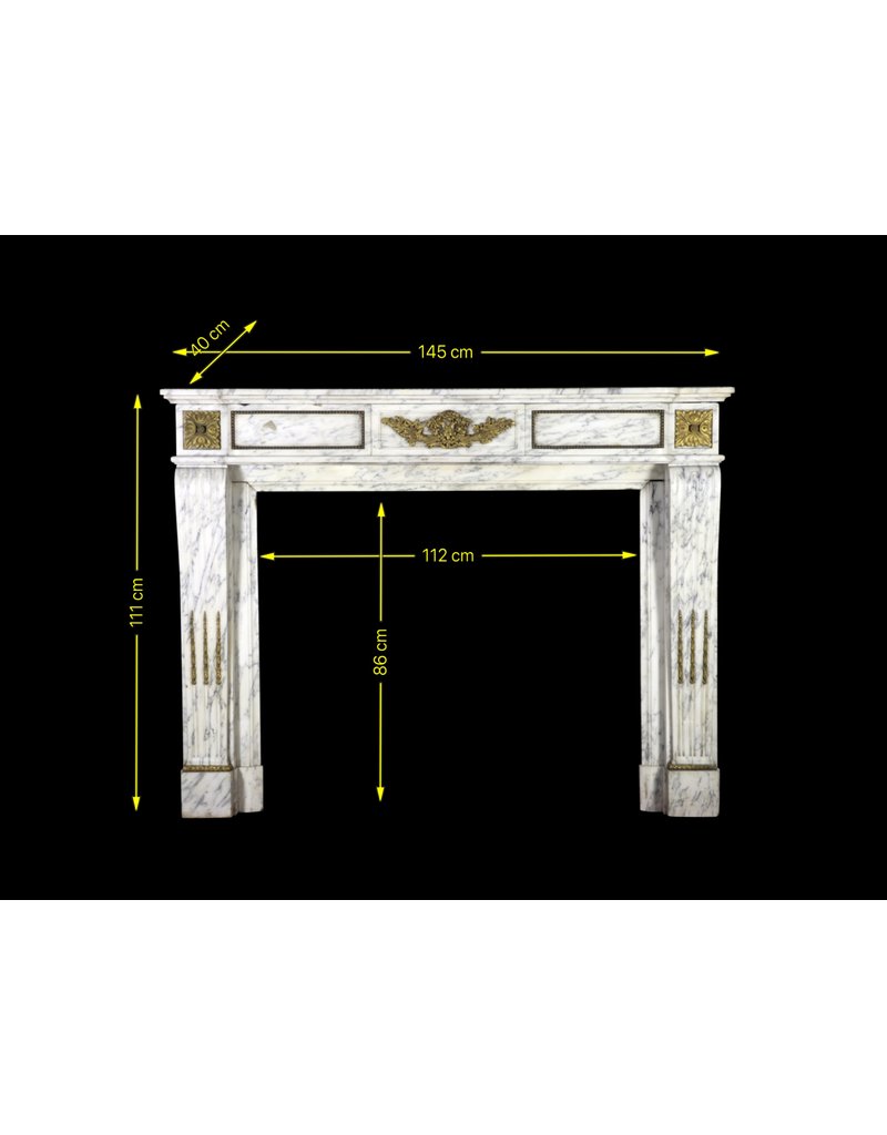 Belle Cheminée Ancienne Française En Marbre
