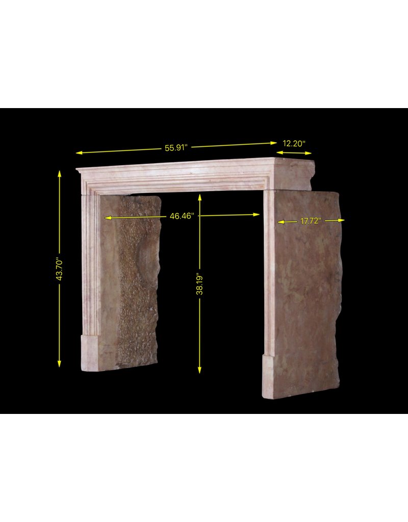 Rose Liseron Marble Fireplace Surround