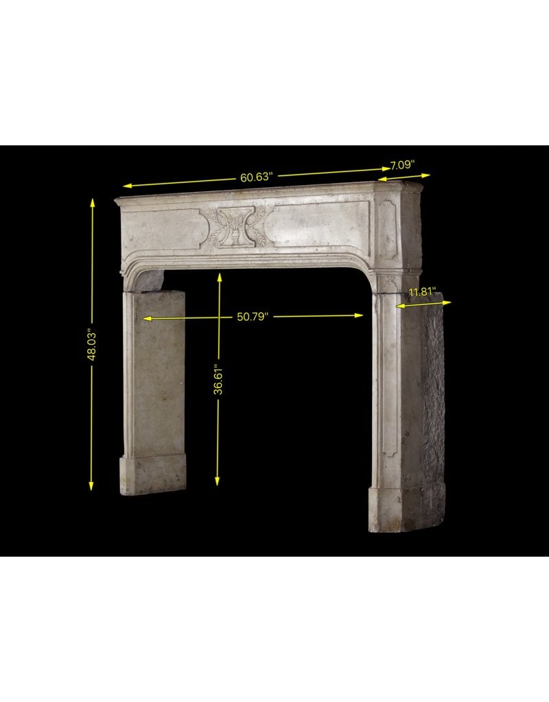 Fine French Antique Marble Stone Fireplace Surround