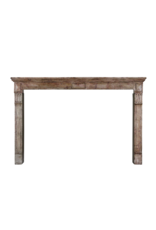 Maison Leon Van den Bogaert Chic Antique Stone Fireplace Surround