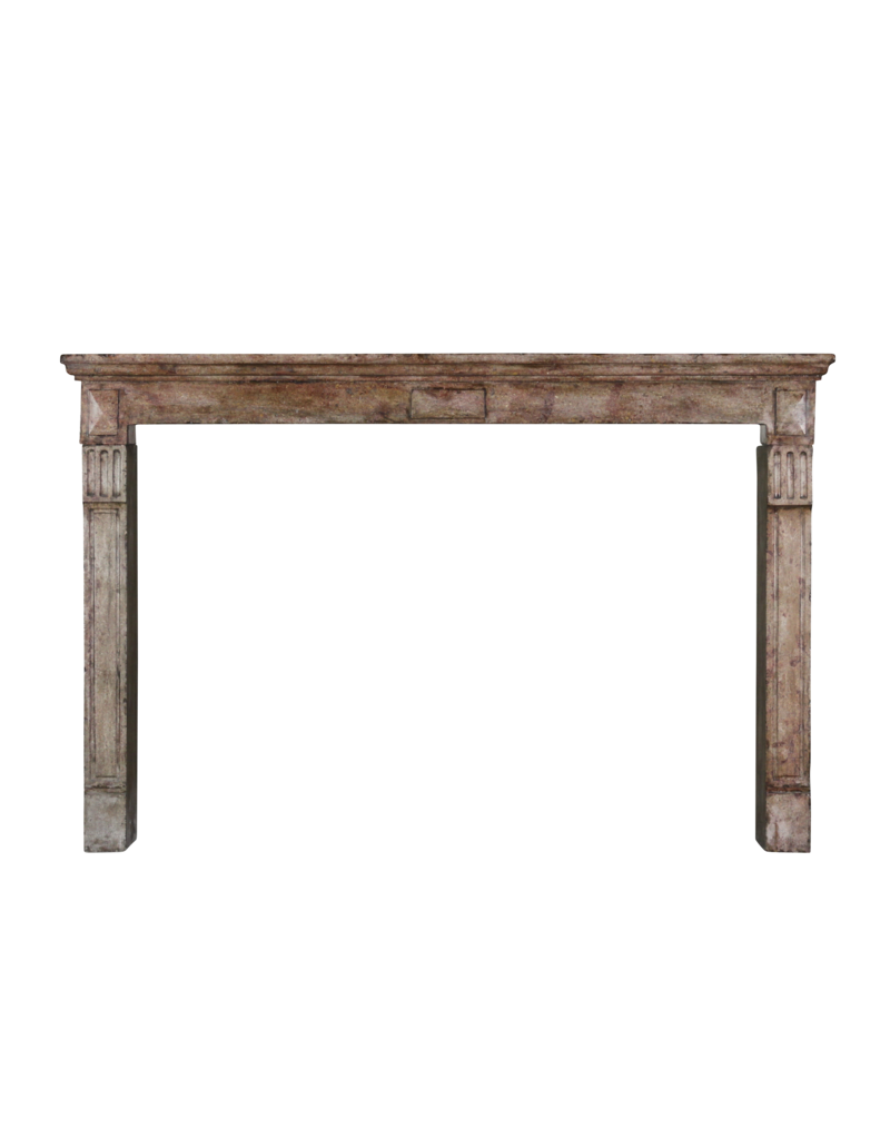 Maison Leon Van den Bogaert Chic Antique Stone Fireplace Surround