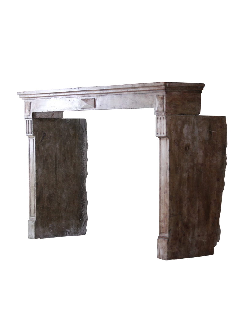 Maison Leon Van den Bogaert Chic Antique Stone Fireplace Surround