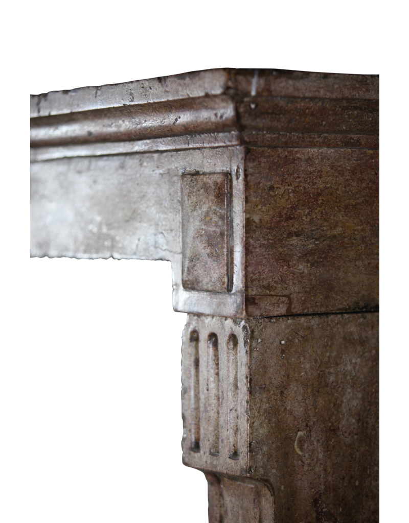Maison Leon Van den Bogaert Chique Antique Stone Fireplace Surround