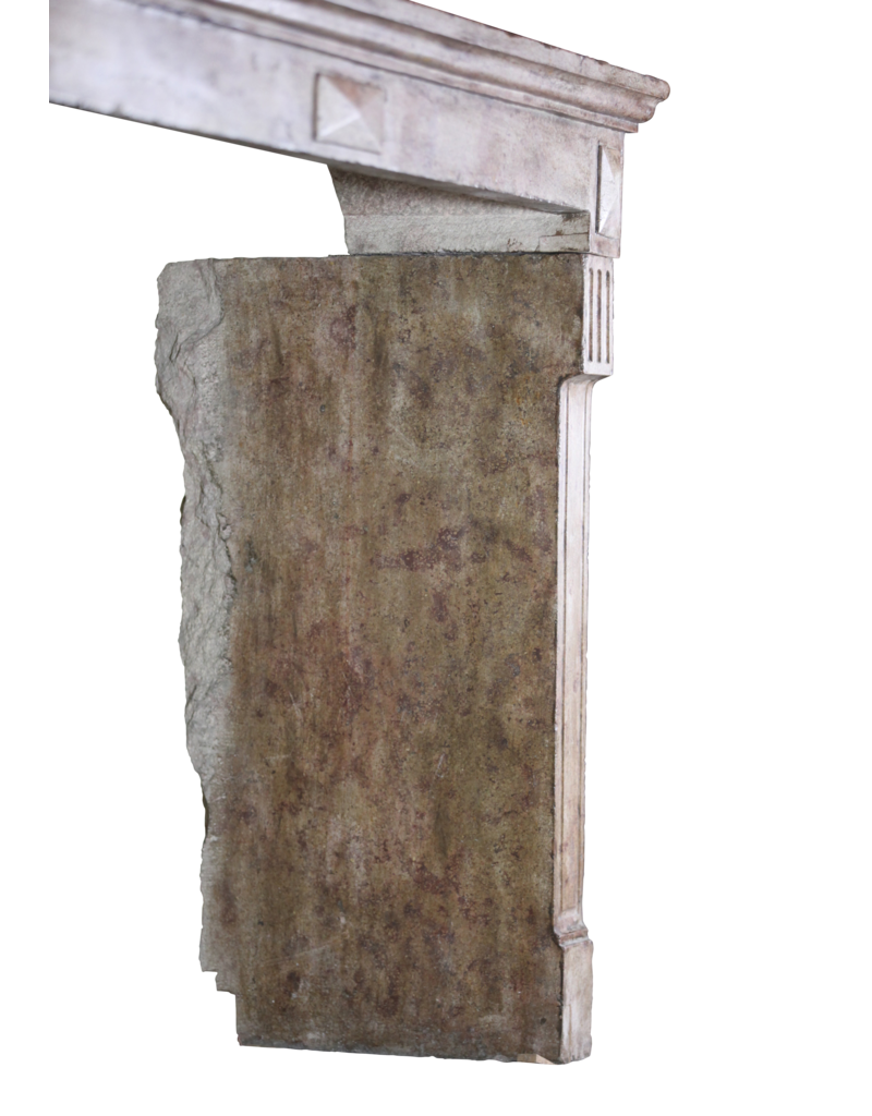 Maison Leon Van den Bogaert Chic Antique Stone Fireplace Surround