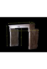 Maison Leon Van den Bogaert Chic Antique Stone Fireplace Surround