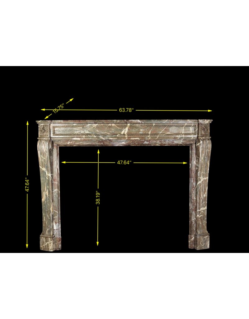 19A Siglo Belga Marmor Chimenea