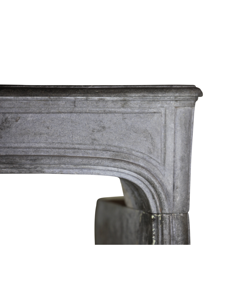 French Dark Stone Vintage Fireplace Surround