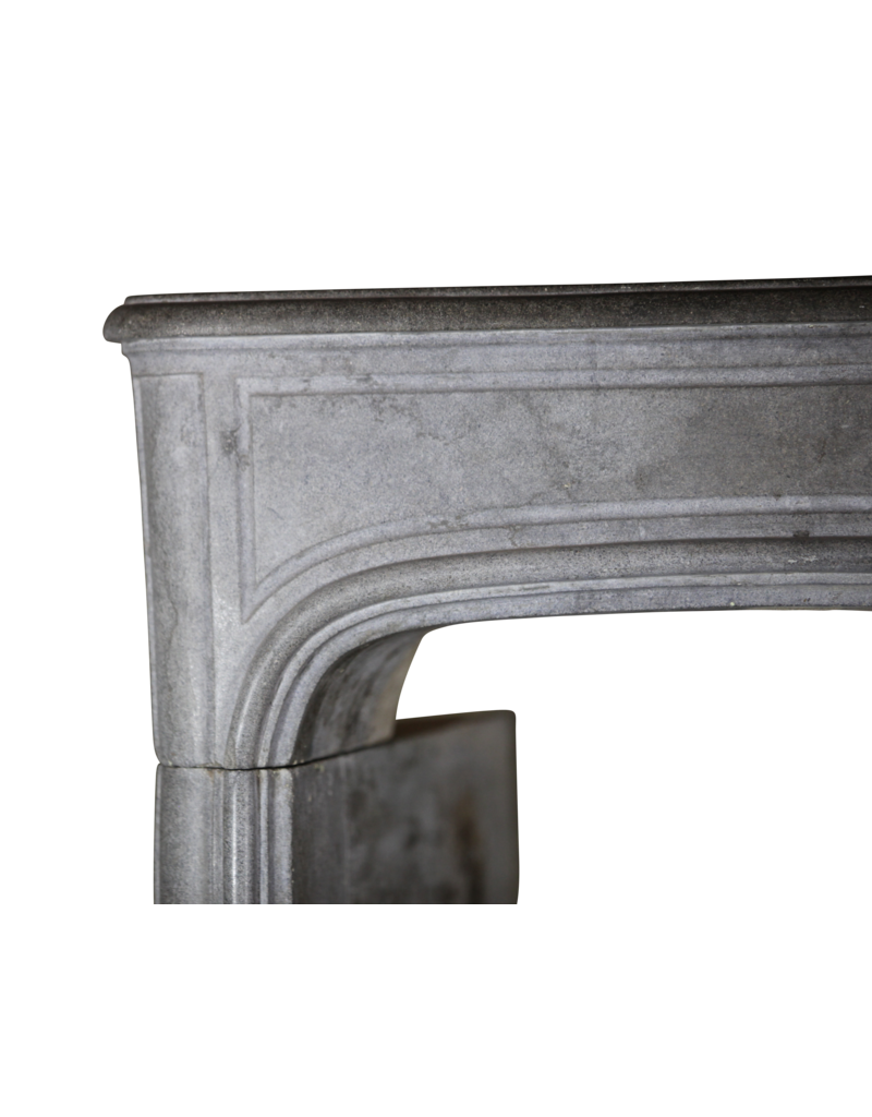 French Dark Stone Vintage Fireplace Surround