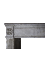 Grand French Vintage Stone Fireplace Mantle