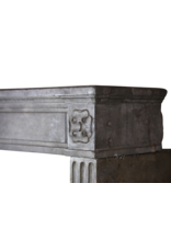 Grand French Vintage Stone Fireplace Mantle