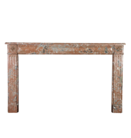 Extra Wide Brown Belgian Marble Vintage Fireplace Surround