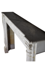 Fine Classic French Carrara Marble Fireplace Surround