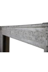 Fine Classic French Carrara Marble Fireplace Surround