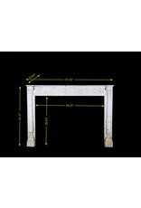 Fijne Klassieke Franse Carrara Marmeren Schouw