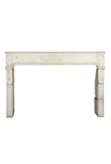 French Limestone Directoire Style Fireplace Surround