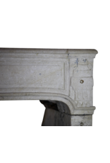 French Limestone Directoire Style Fireplace Surround