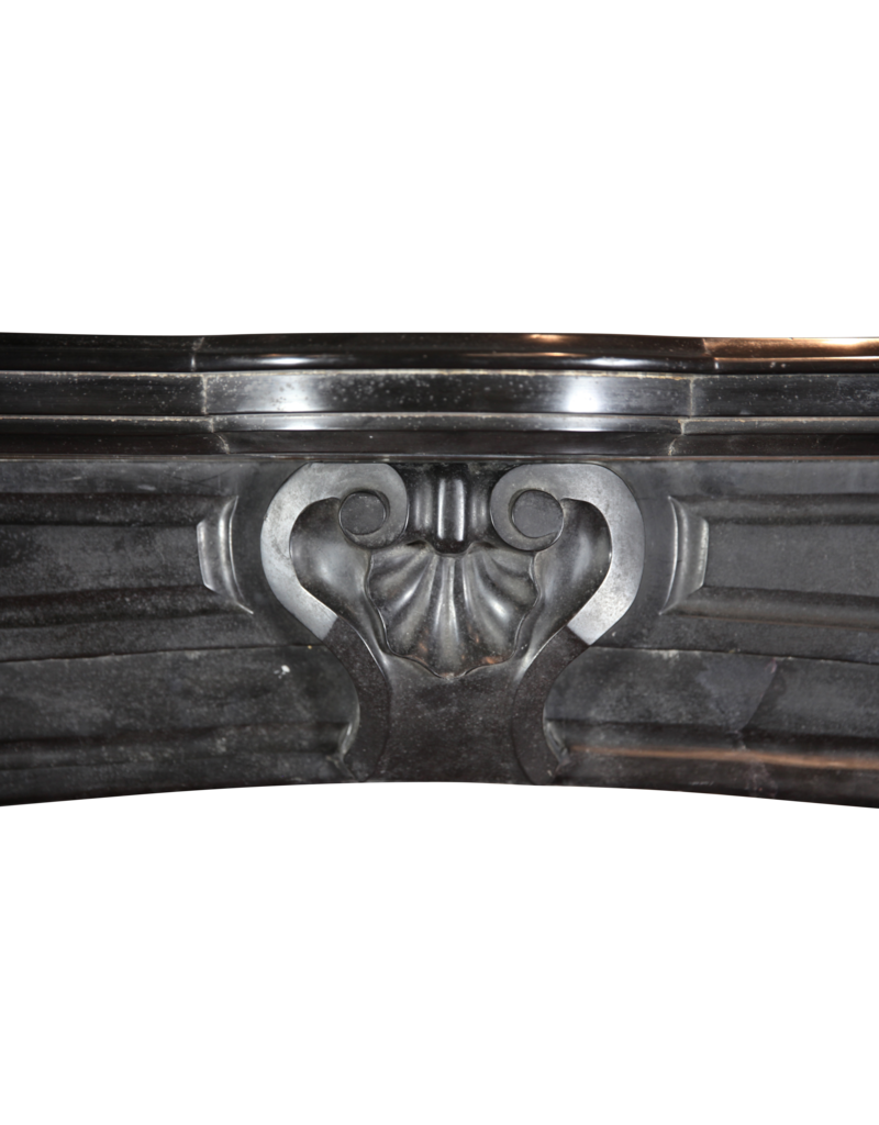 Black Belgian Marble Decorative Fireplace Surround