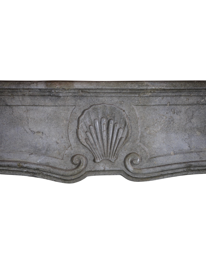 Fine Classic French Bicolor Stone Fireplace Surround