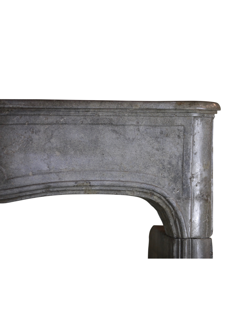 Fine Classic French Bicolor Stone Fireplace Surround