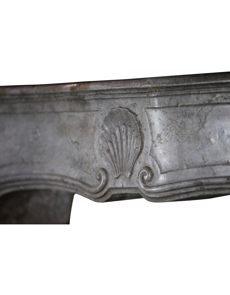 Maison Leon Van den Bogaert Feine klassische Kaminumrandung aus zweifarbigem Stein