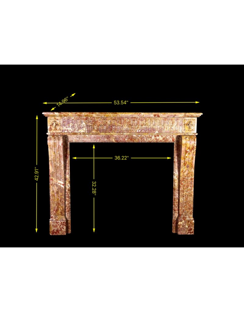Rich French LXVI Style Fireplace Surround